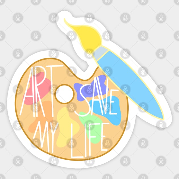 ART save my life Sticker by NYXFN